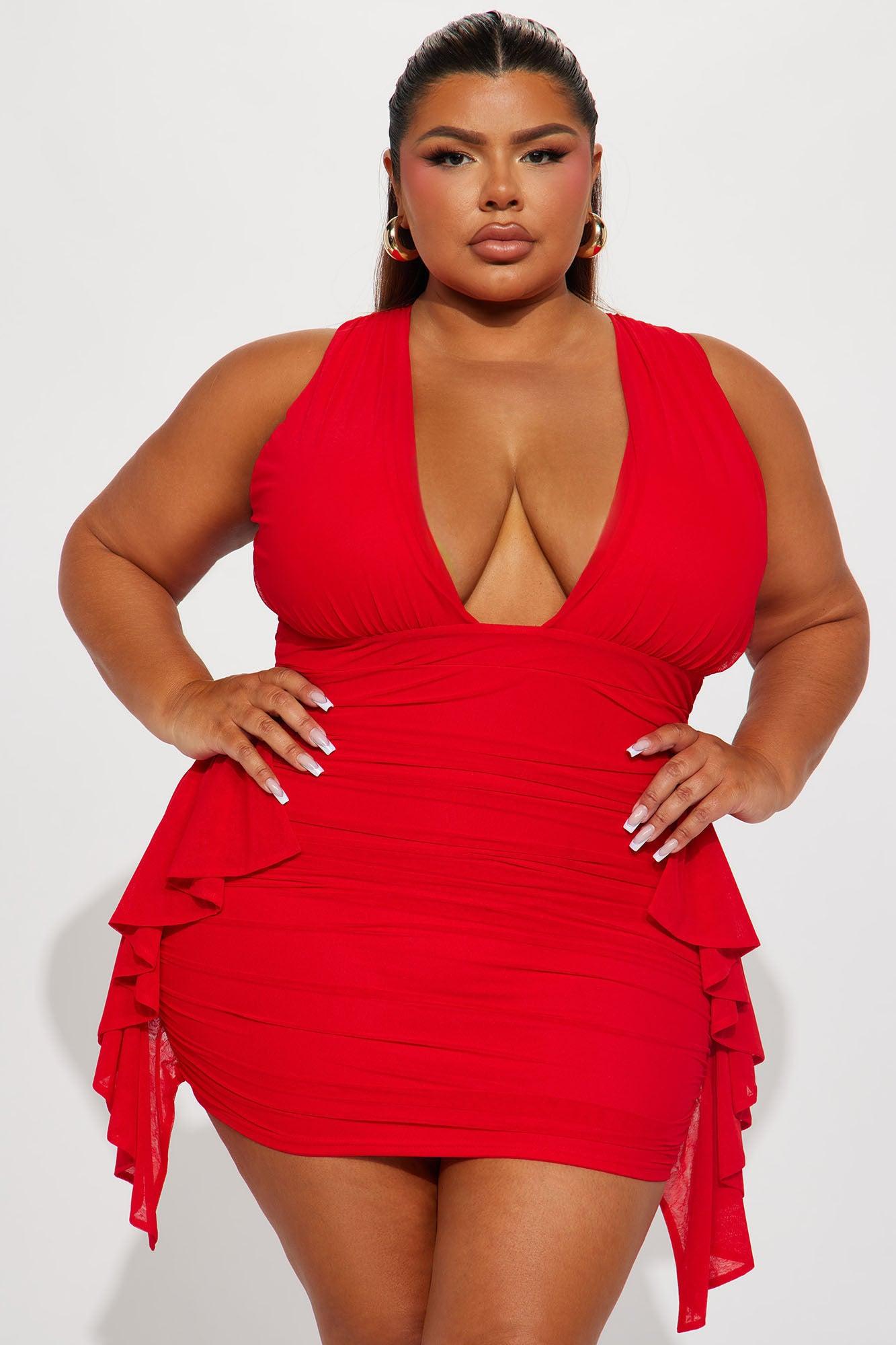 Taste of Her Mini Dress - Red Product Image