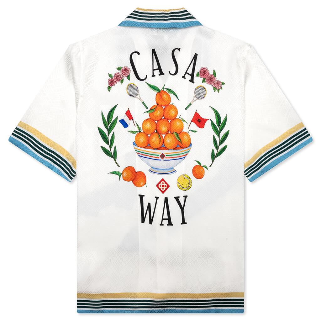 Cuban Collar Short Sleeve Shirt - Casa Way Male Product Image