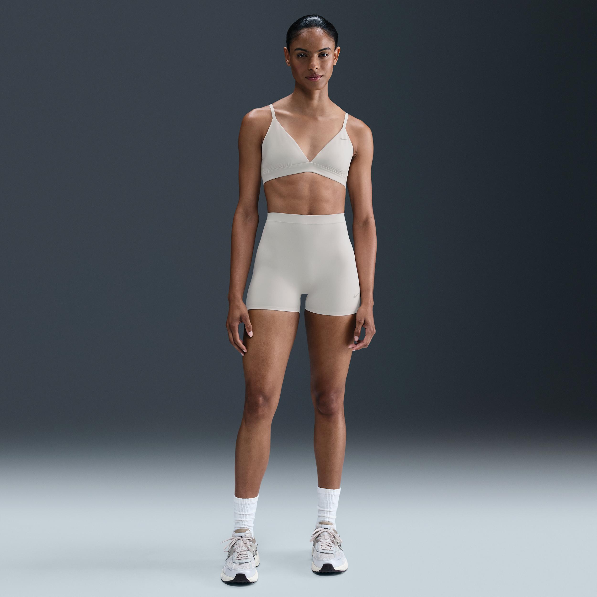 Nike Womens Form Light-Support Non-Padded Triangle Sports Bra | HQ7003-104 Product Image