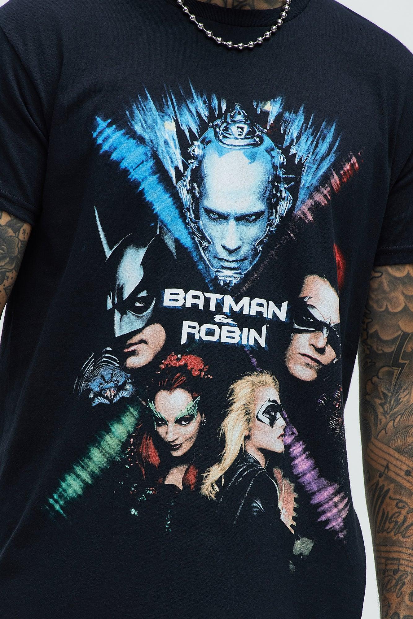 Batman & Robin Poster Short Sleeve Tee - Black Product Image