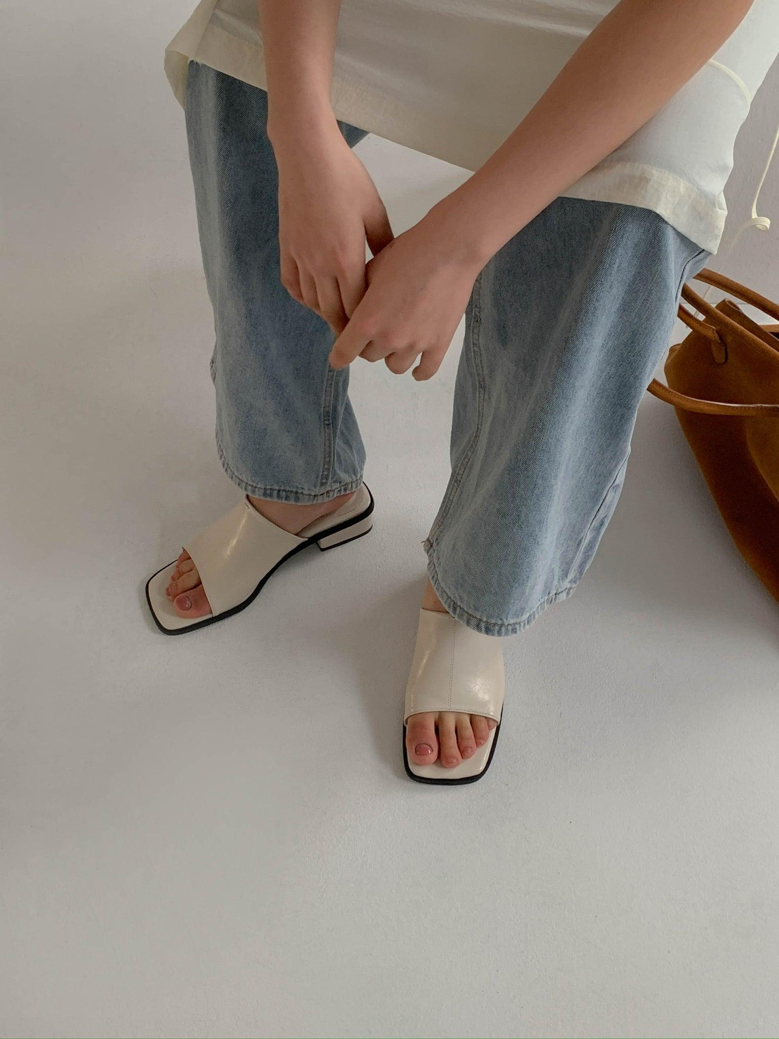 Belinda Mules in Ivory Product Image