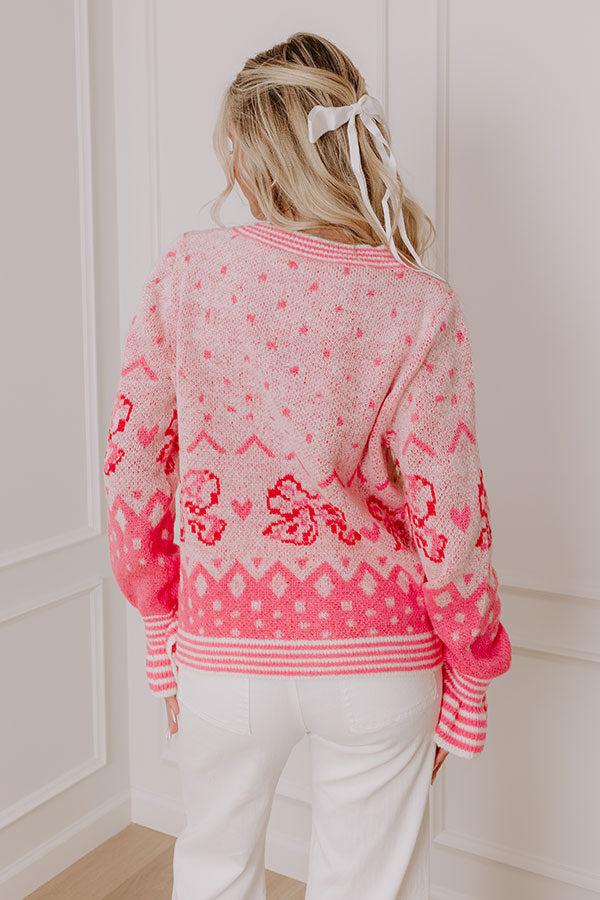 Coquette Charm Knit Sweater Product Image
