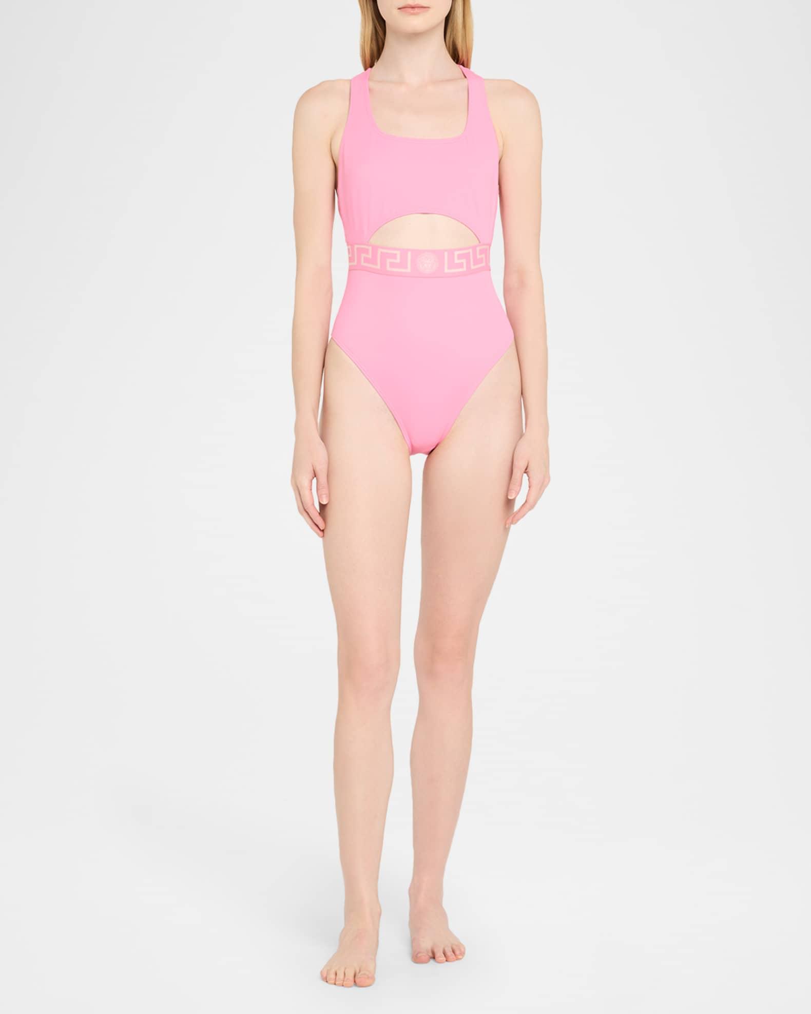 Greca Border Cutout One-Piece Swimsuit Product Image