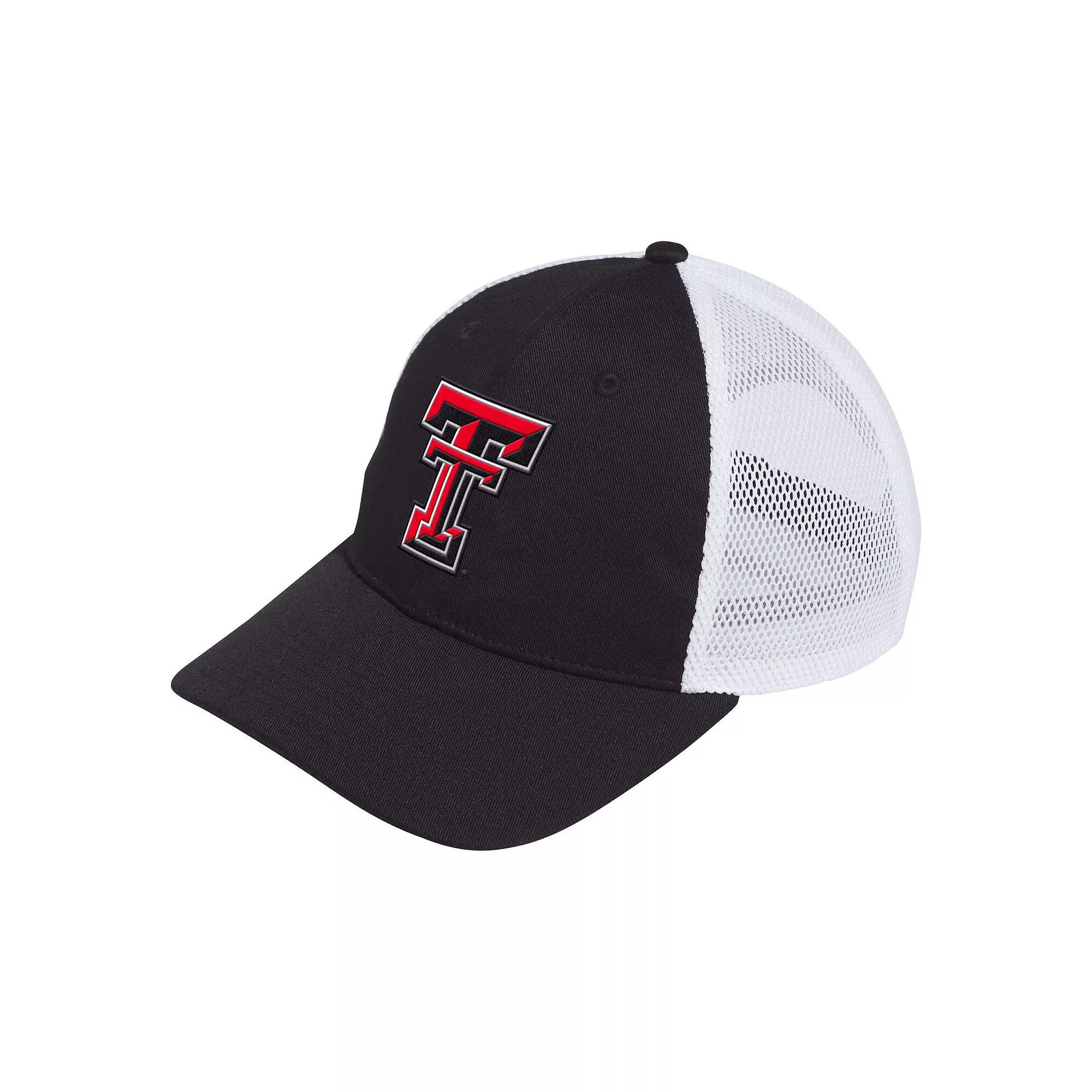 Men's adidas Black Texas Tech Red Raiders Mascot Slouch Trucker Adjustable Hat Product Image