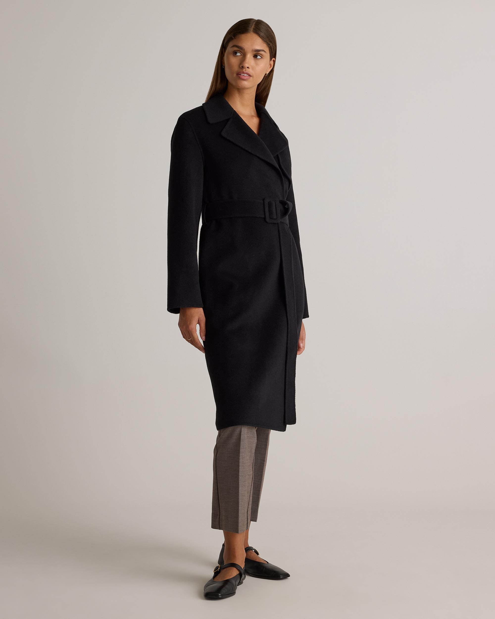 Quince | Women's Double-Faced Merino Wool Trench Coat Size XS, Wool/Nylon Product Image