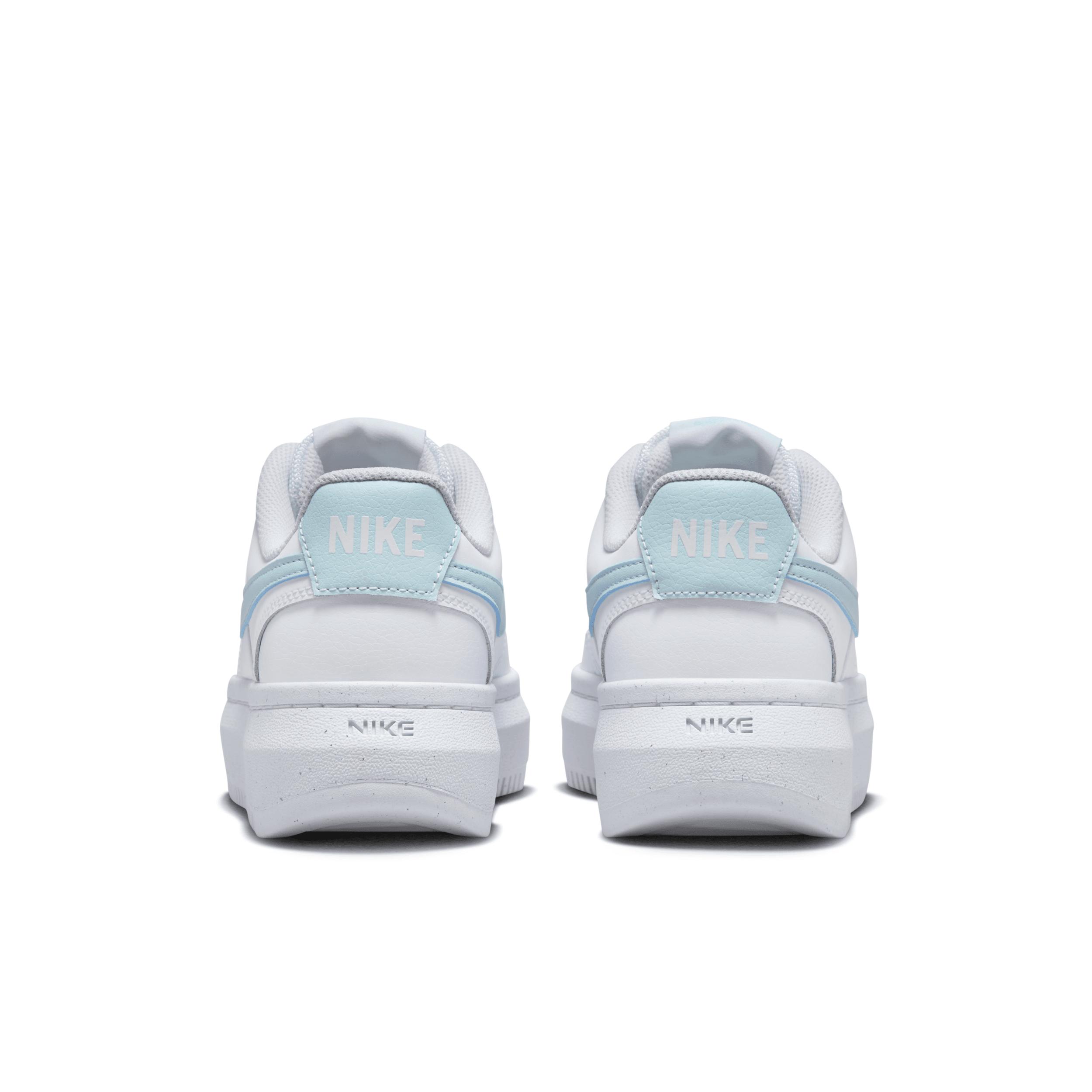 Nike Womens Nike Court Vision Alta - Womens Shoes Glacier Blue/White Product Image