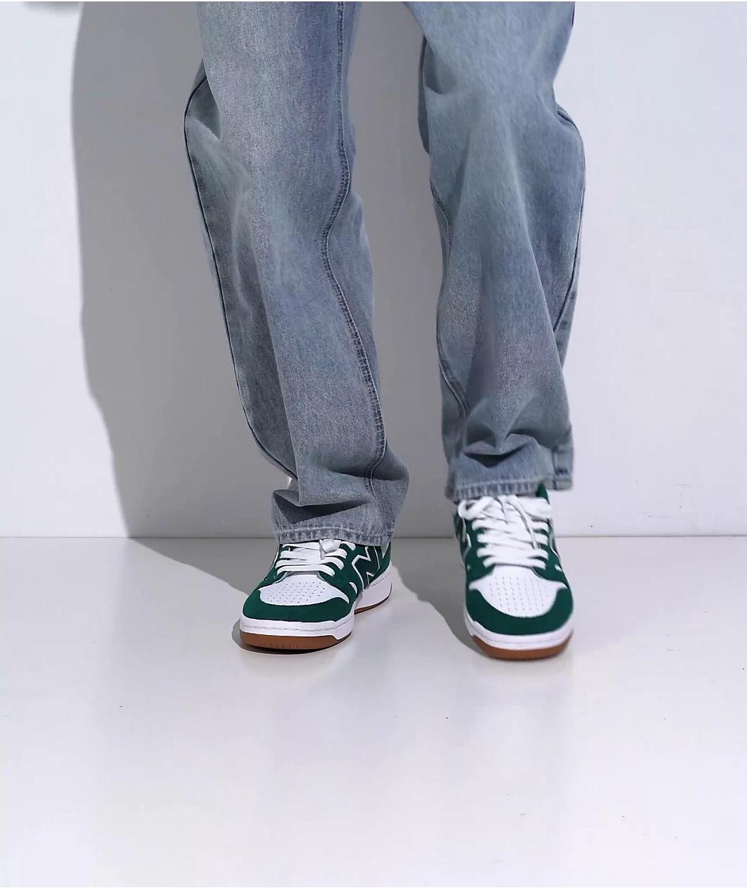 New Balance Numeric 480 Vintage Teal & White Skate Shoes Product Image