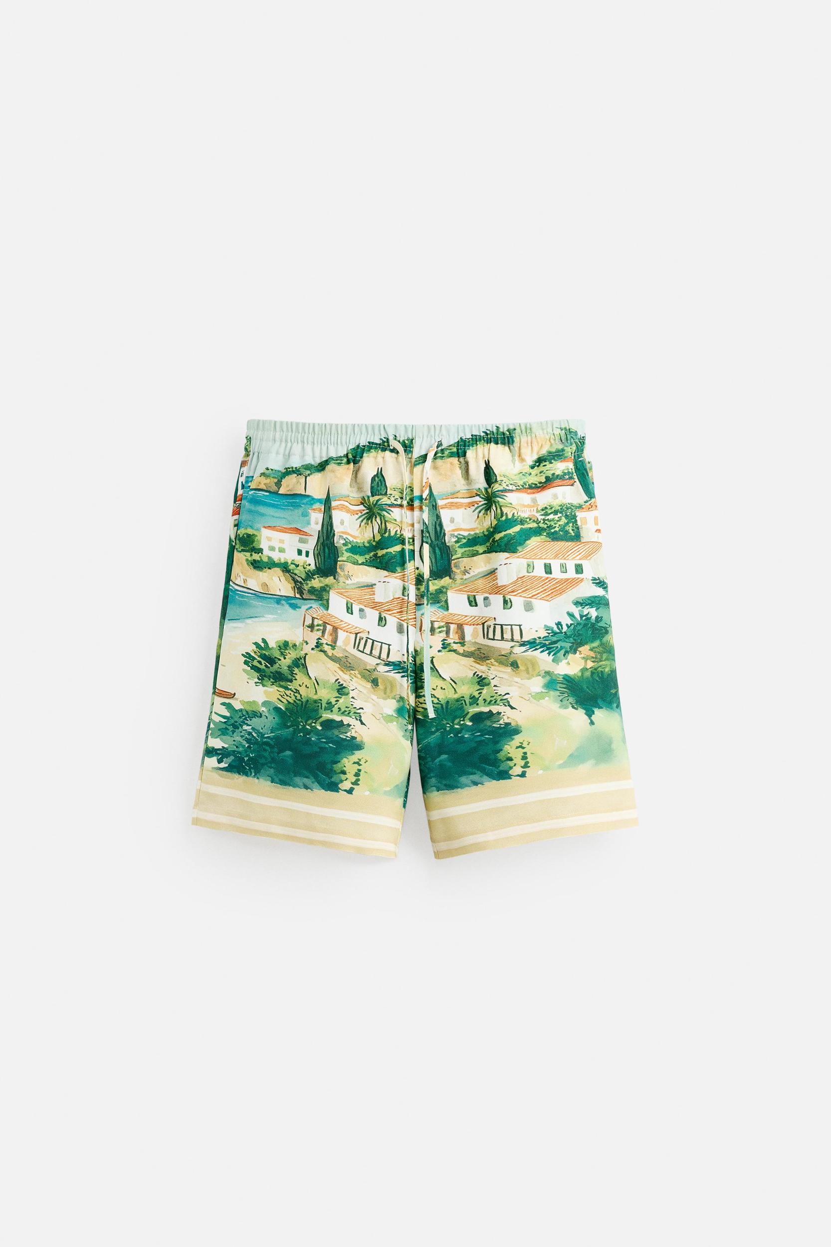 LANDSCAPE PRINT SHORTS Product Image