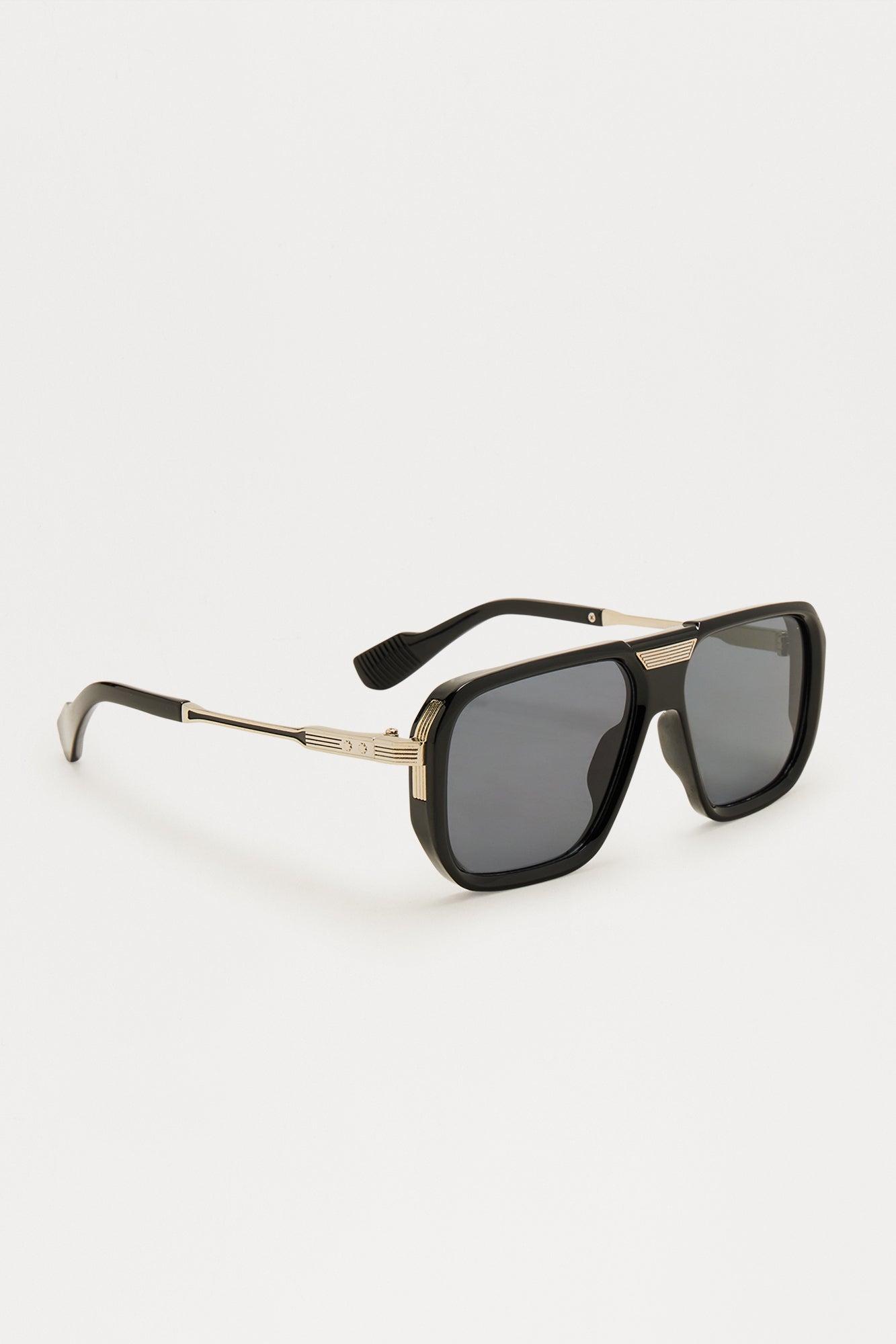 Heart Racing Square Sunglasses - Black Product Image