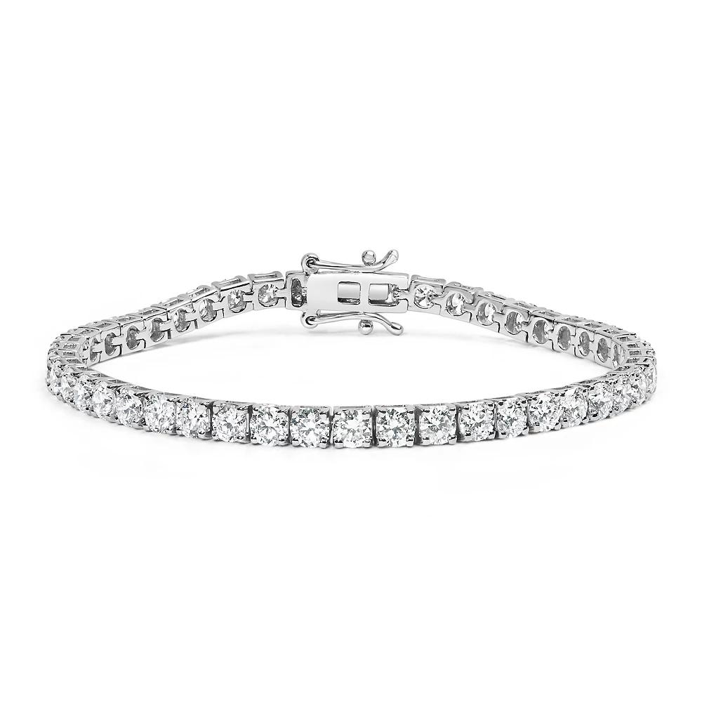 Haus of Brilliance 14k White Gold 1 Carat T.W. Lab-Grown Diamond Tennis Bracelet, Women's, Size: 7.25 Product Image