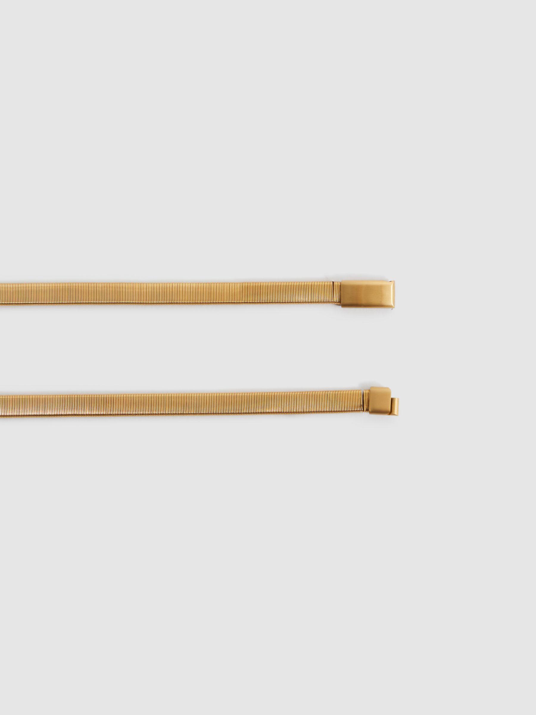 Elasticated Chain Belt in Gold Product Image