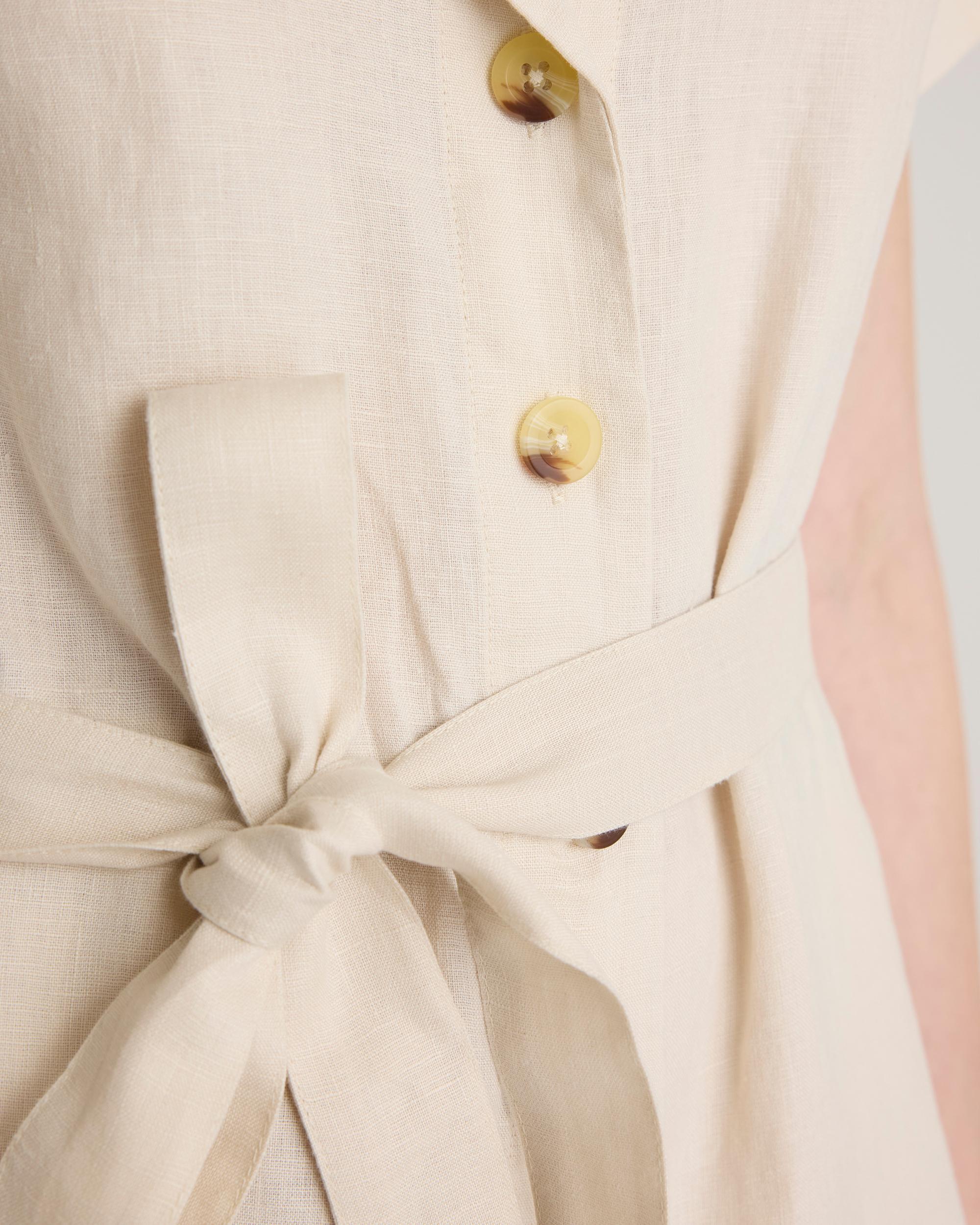 Quince | Women's 100% European Linen Button Front Dress Size XS Product Image