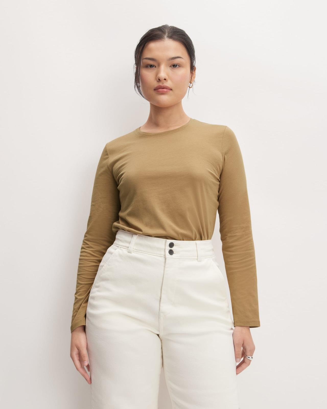 Womens Organic Cotton Long-Sleeve Crew Sweater by Everlane Product Image