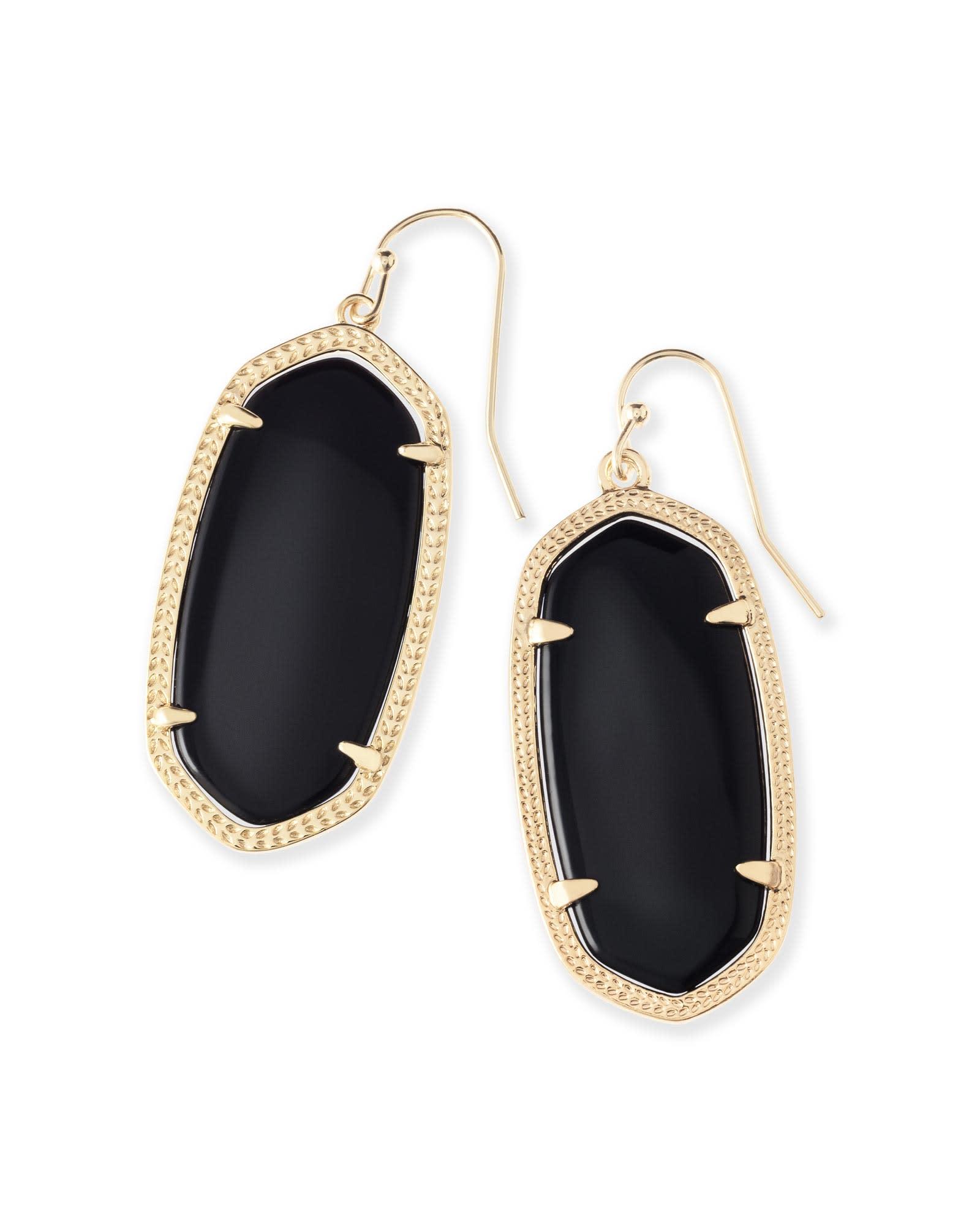 Elle Gold Drop Earrings in Abalone Shell Product Image