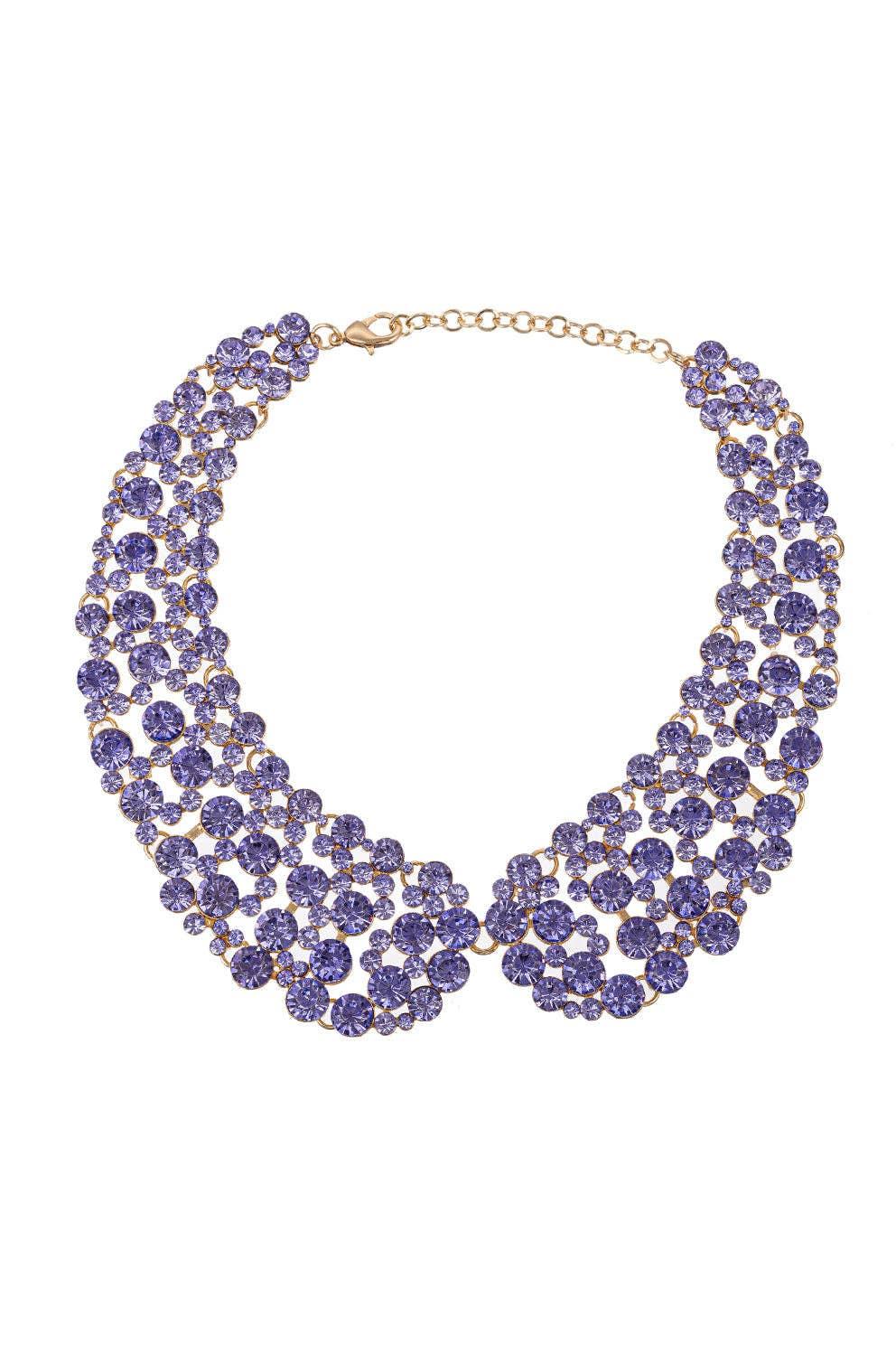 Diana Capri Collar Necklace- Blue Product Image