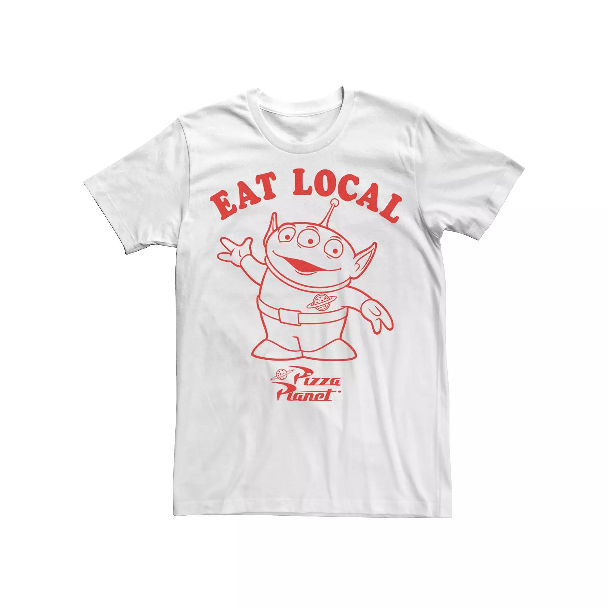 Disney / Pixar's Toy Story Alien Men's Pizza Planet Eat Local Tee,  Product Image