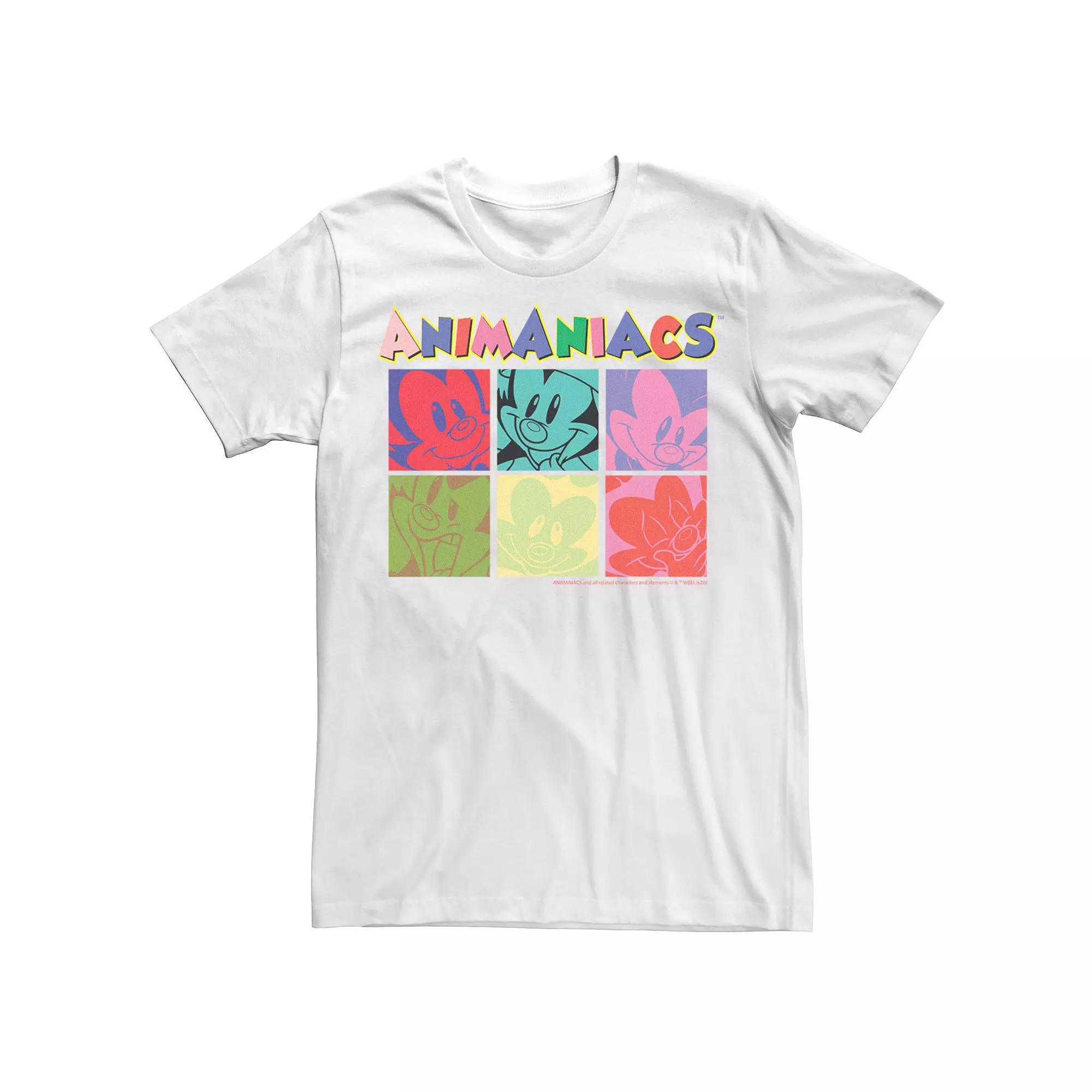 Men's Animaniacs Group Shot Pop Art Box Up Tee, Size: Medium, White Product Image