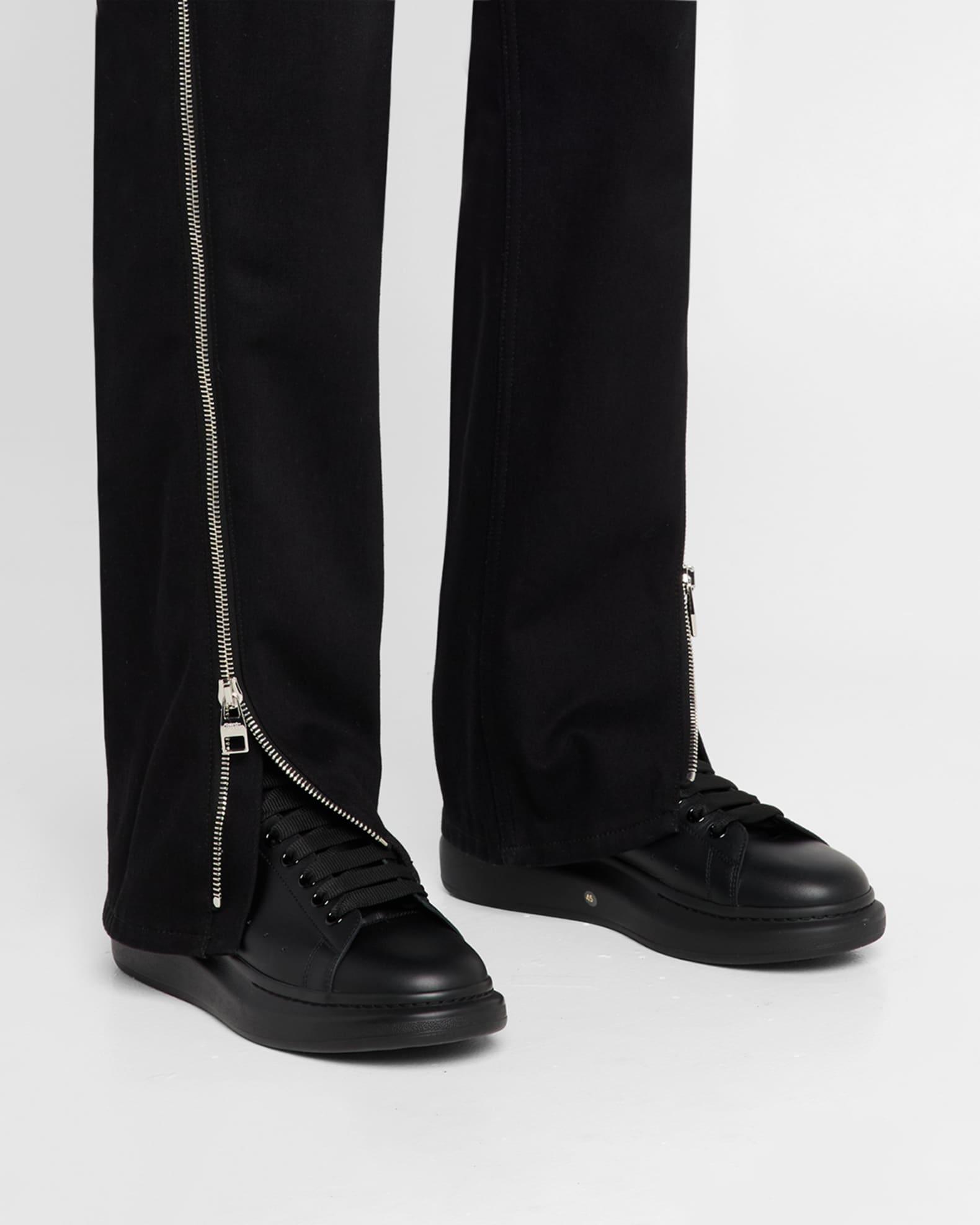 Men's Leather and Python Oversized Sneakers Product Image