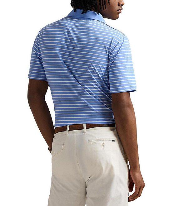 Polo Ralph Lauren Classic Fit Striped Performance Stretch Short Sleeve Polo Shirt Product Image
