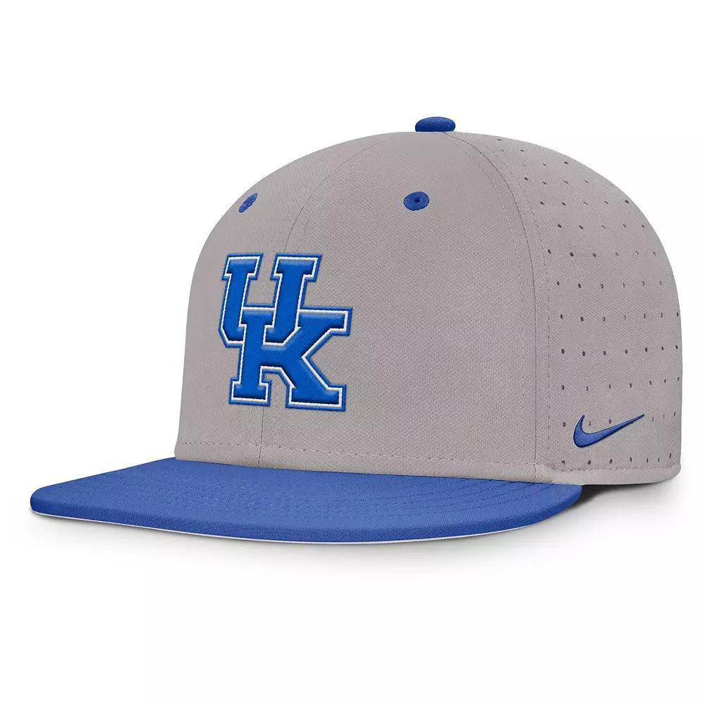 Men's Nike Gray Kentucky Wildcats On-Field Dugout True Performance Fitted Hat, Size: 7 1/8, Grey Product Image