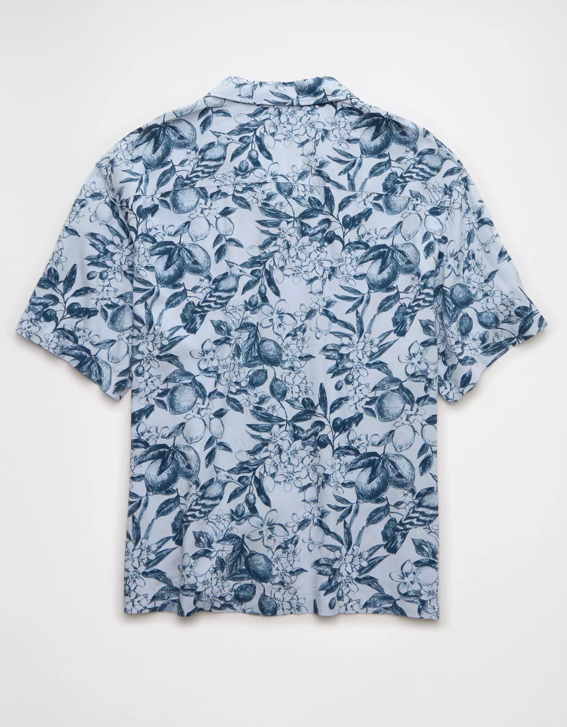 AE Poolside Floral Button-Up Shirt Product Image