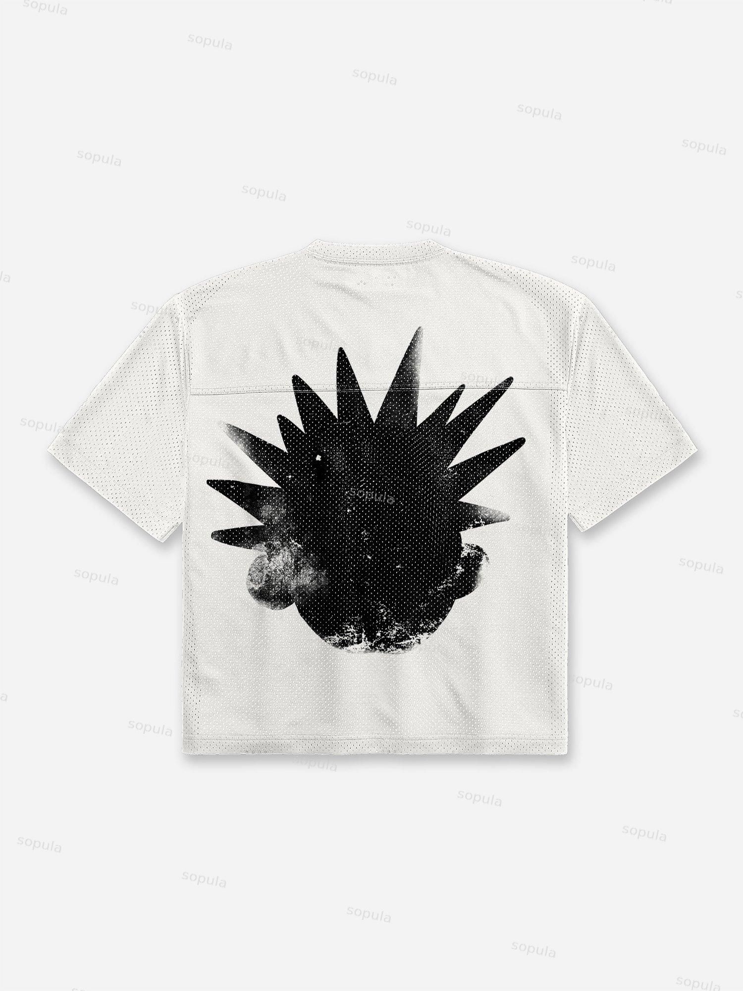 Casual The Brain Explodes Blokecore Mesh Football Jersey T-shirt Product Image