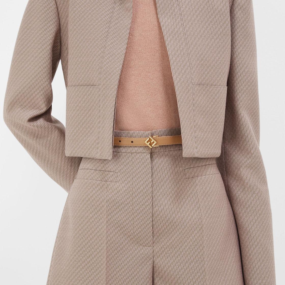 FF Diamonds BeltBeige leather belt Product Image