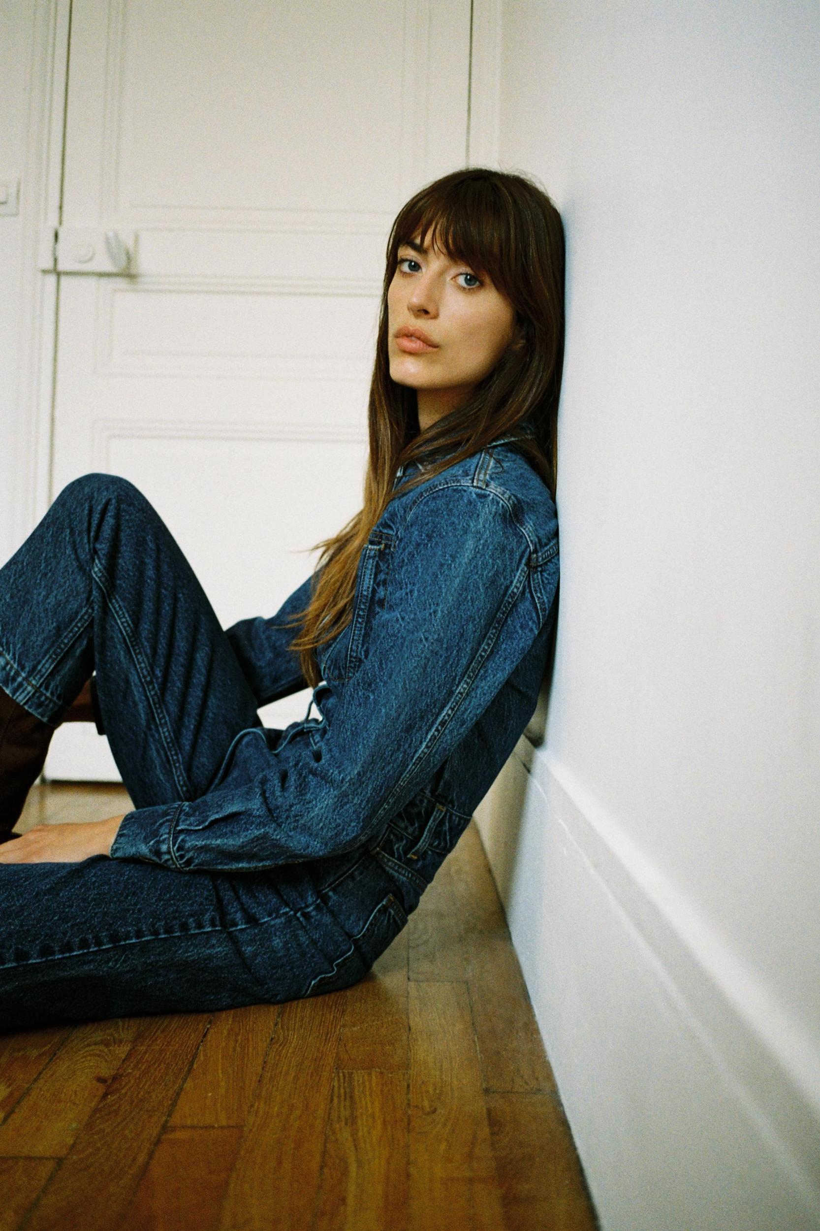 Z1975 LONG DENIM JUMPSUIT Product Image