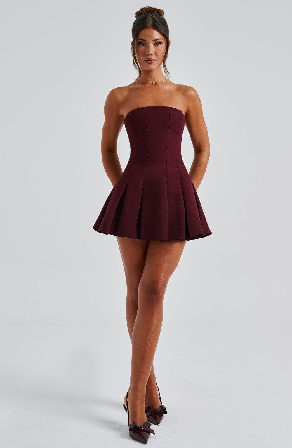 Bryony Mini Dress - Cherry Lacquer Product Image