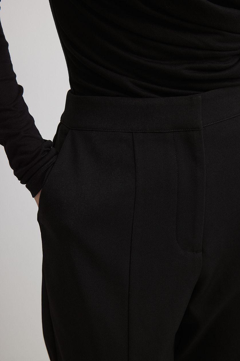 Front Slit High Waist Pants Product Image