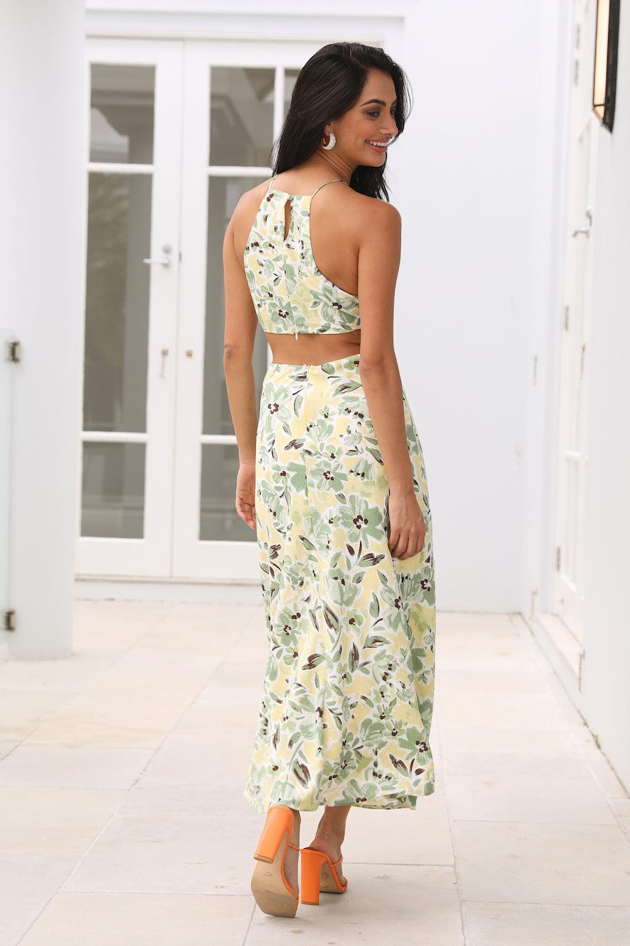 Brunch For Two Midi Dress Green Product Image