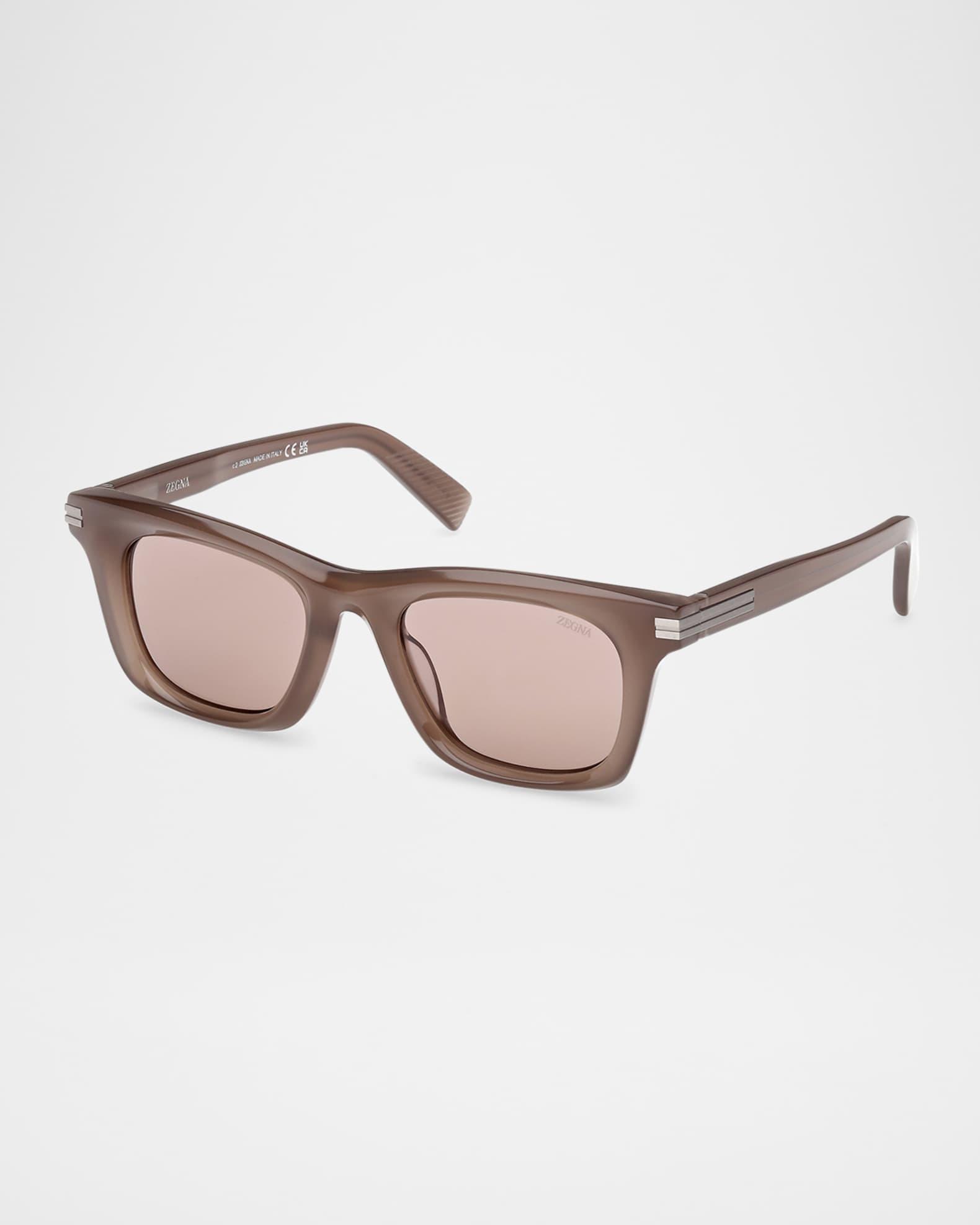 Mens Acetate Round Sunglasses Product Image