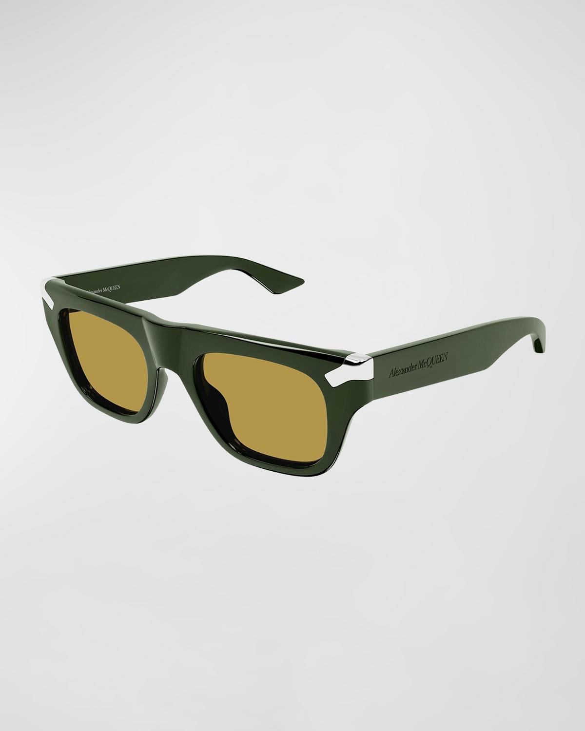 Mens Punk Rivet 51MM Square Sunglasses Product Image