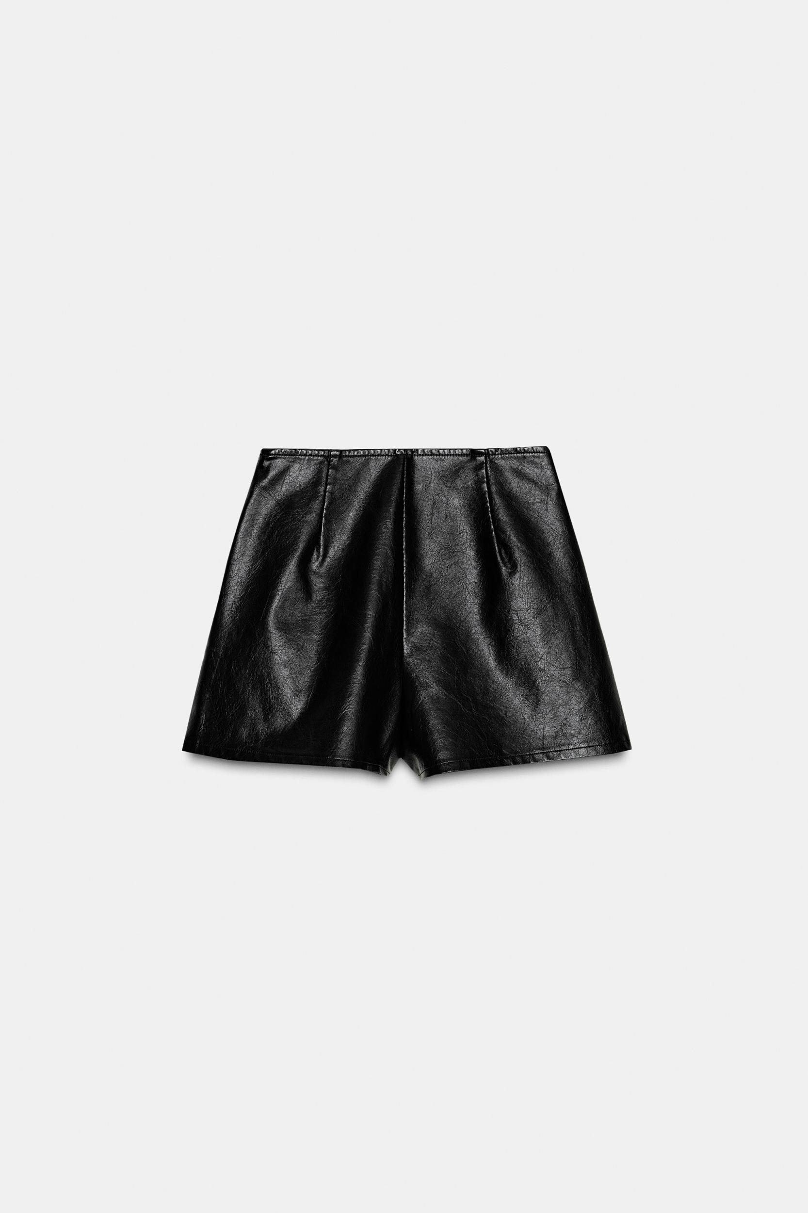 FAUX LEATHER SKORT Product Image