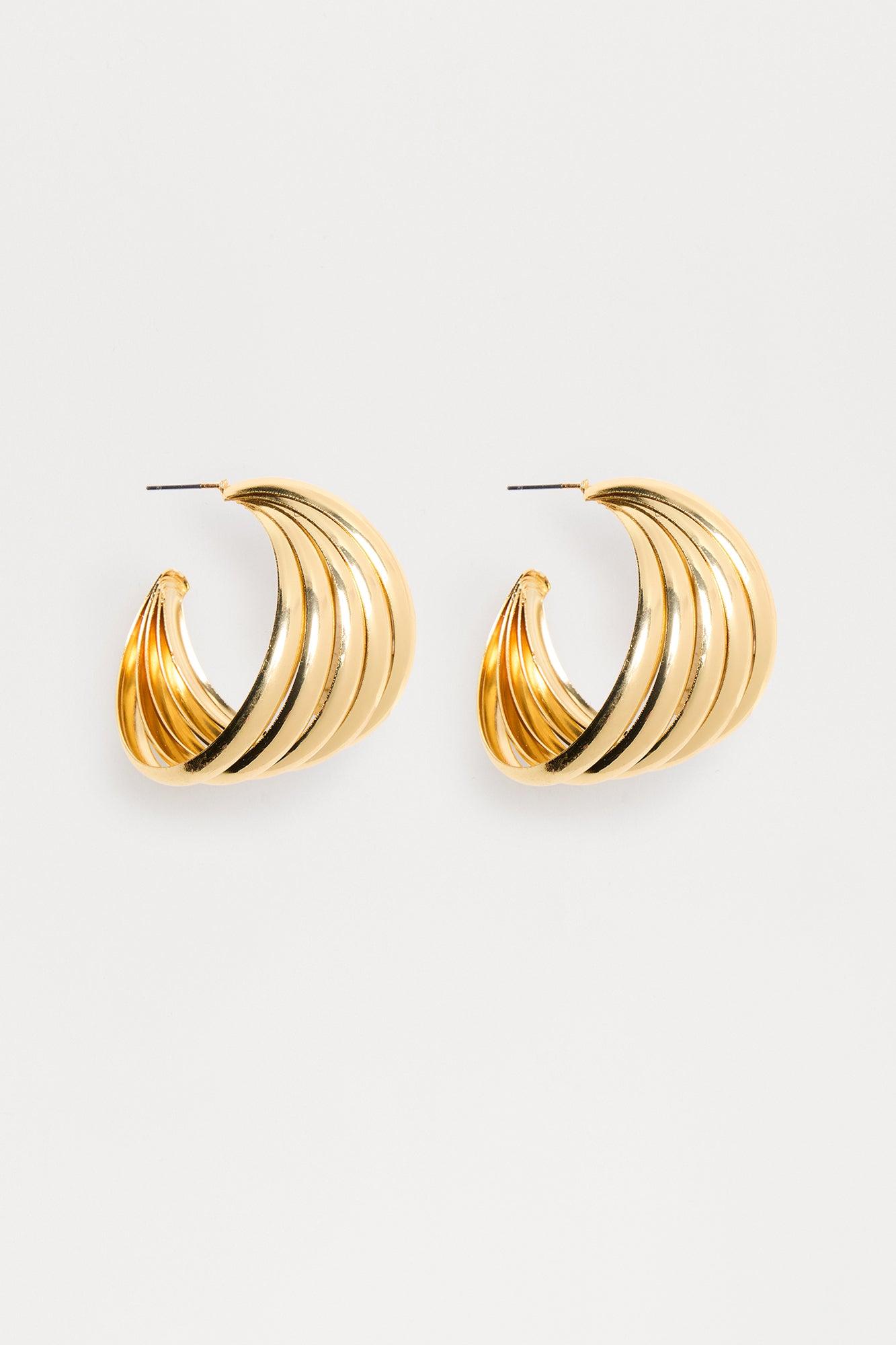Forever Love Hoop Earrings - Gold Female Product Image