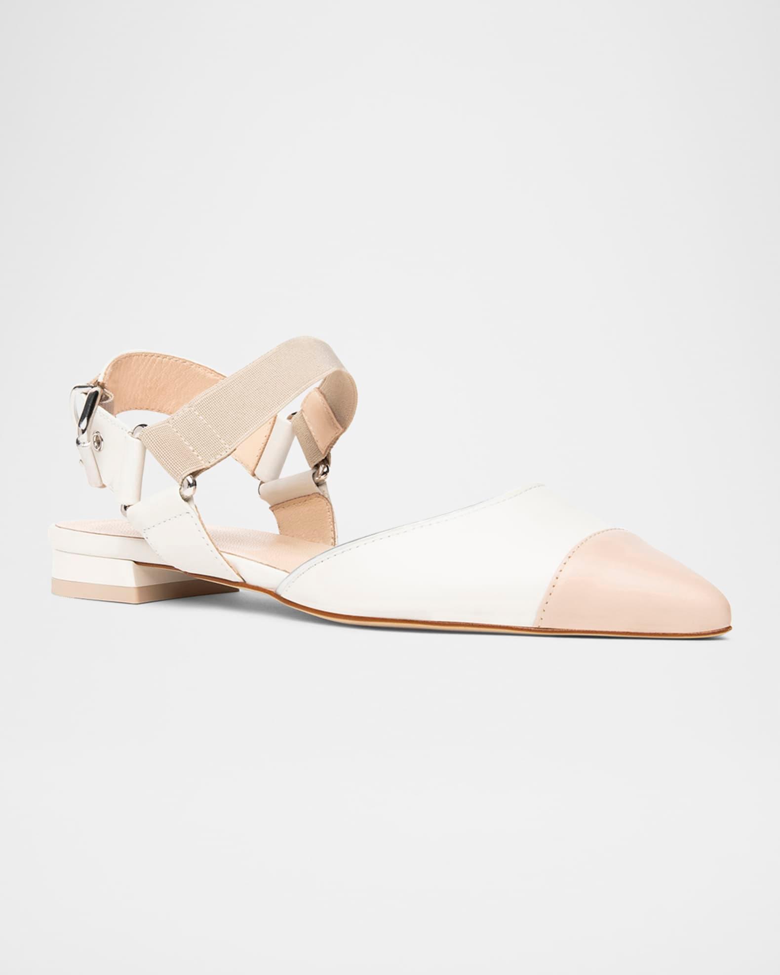 Bicolor Cap-Toe Slingback Flats Product Image