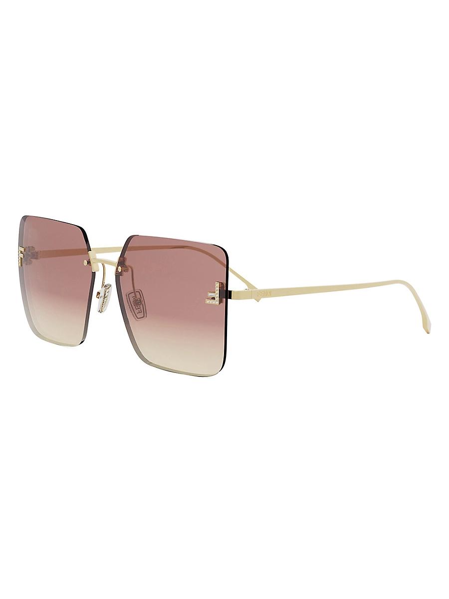 Womens Fendi First Crystal 59MM Oversized Sunglasses Product Image