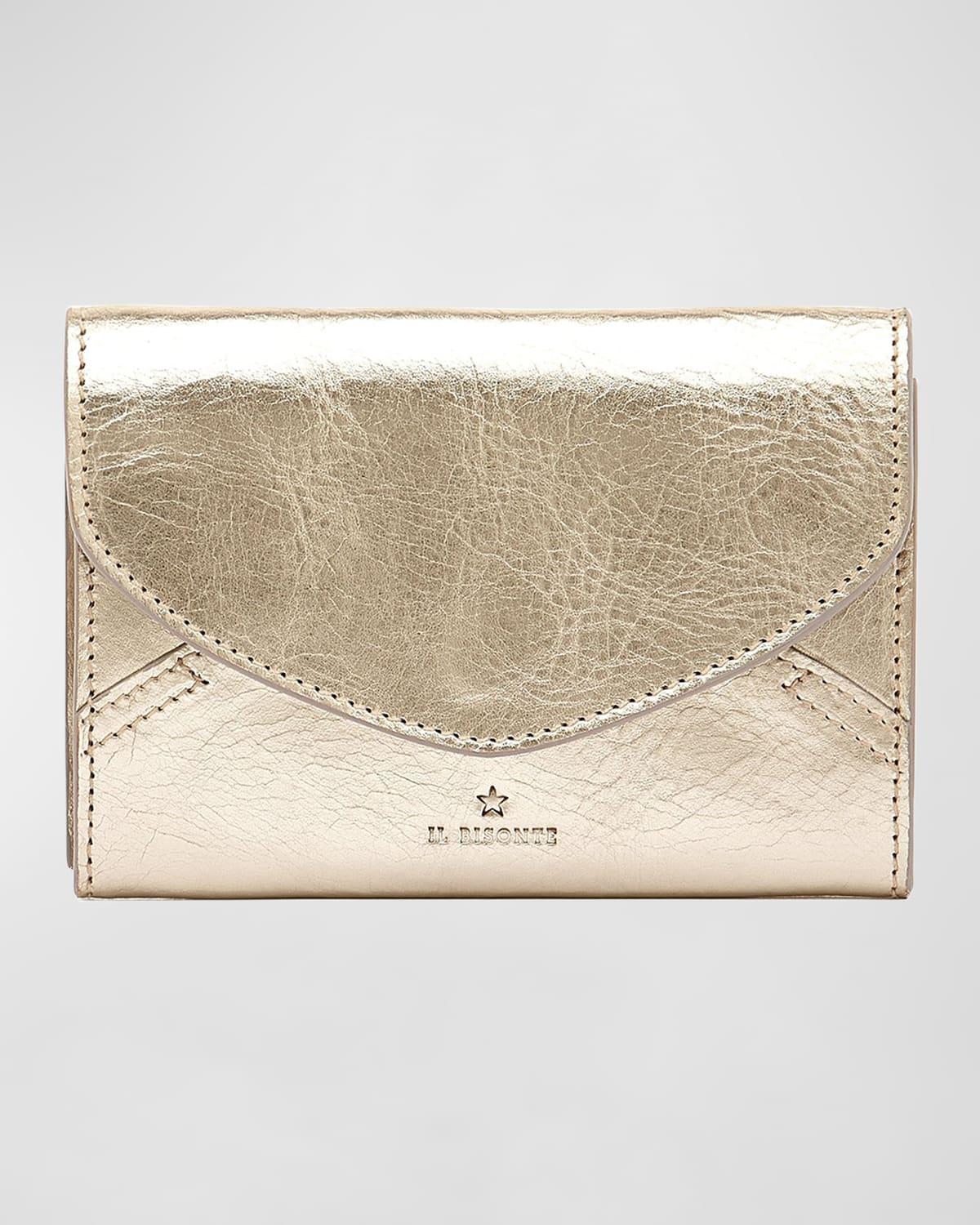 Esperia Medium Metallic Leather Wallet Product Image
