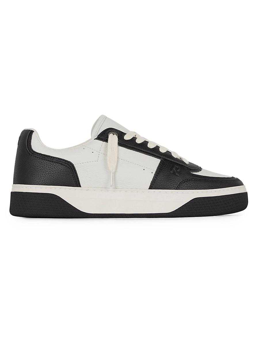 Mens Initial Leather Low-Top Sneakers Product Image