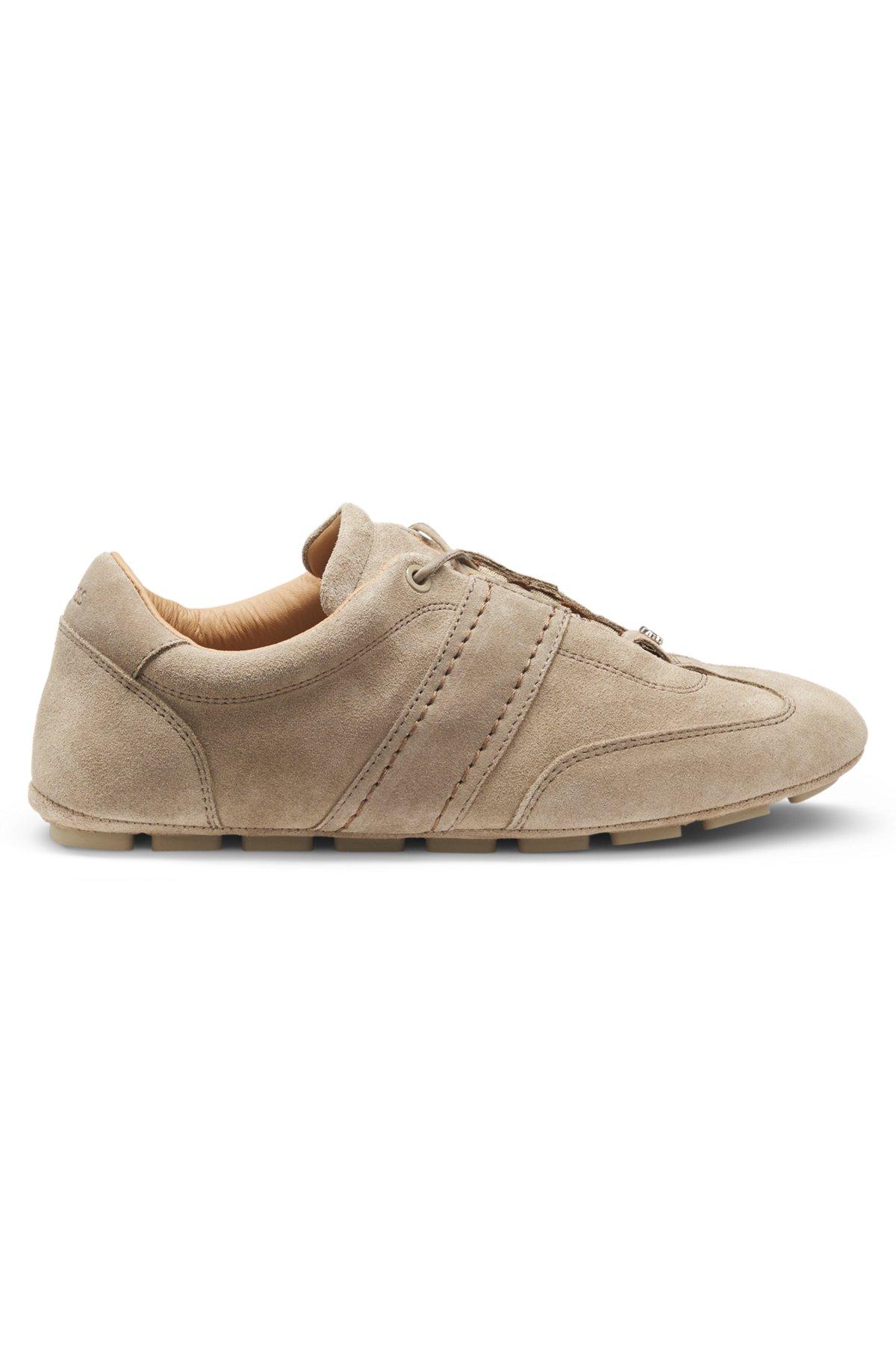 Suede trainers with Double B monogram Product Image