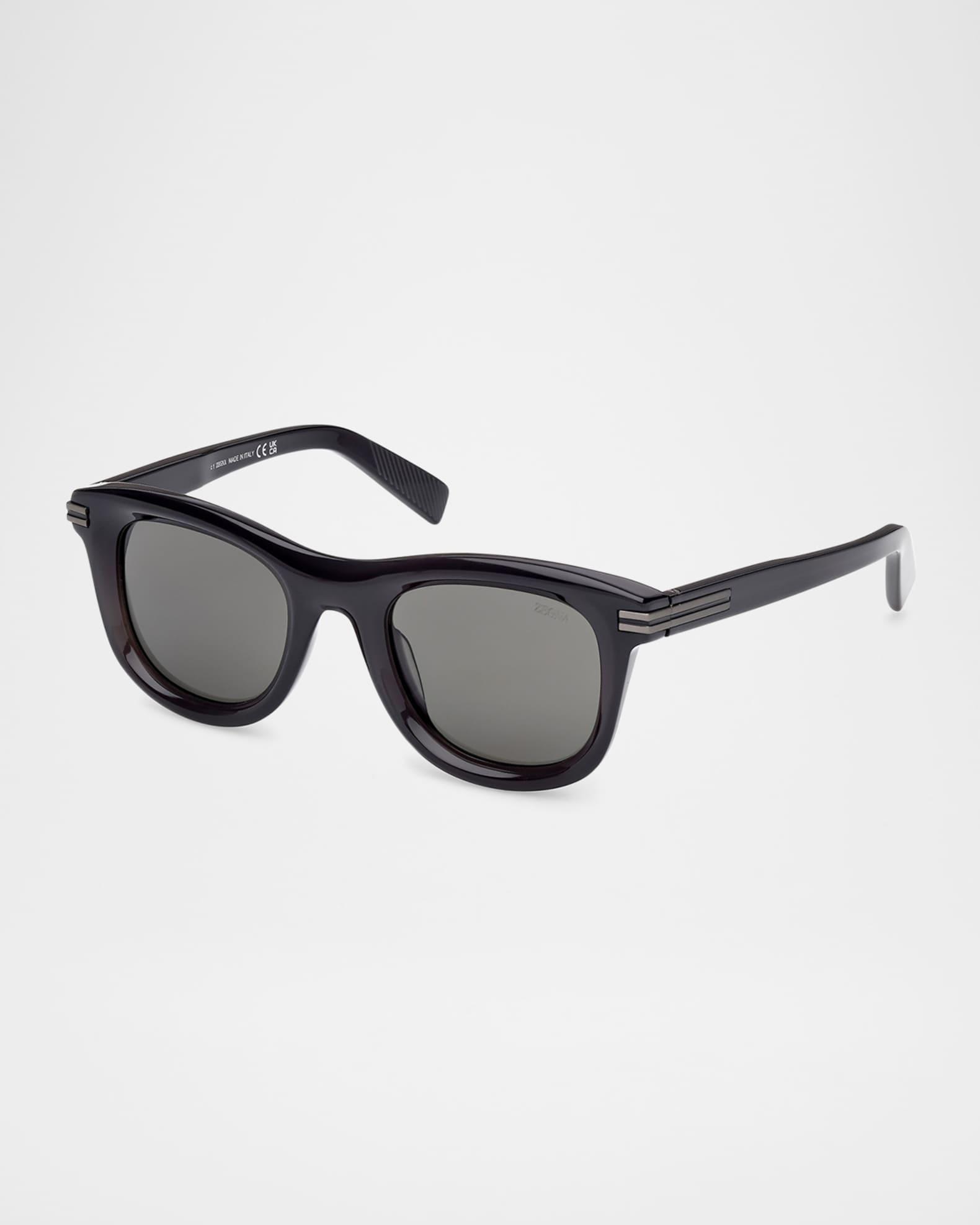 Mens Acetate Square Sunglasses Product Image