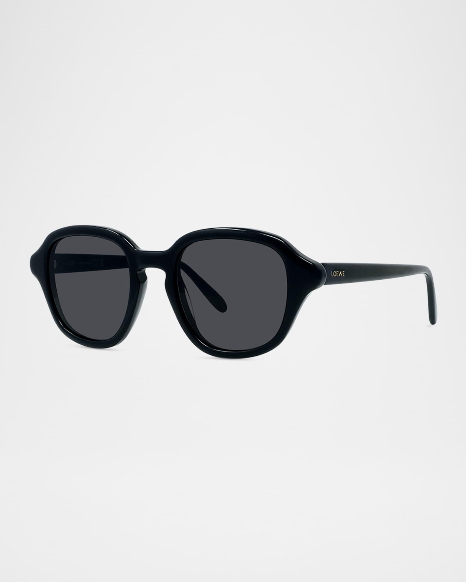 Mens Slim Acetate Square Sunglasses Product Image