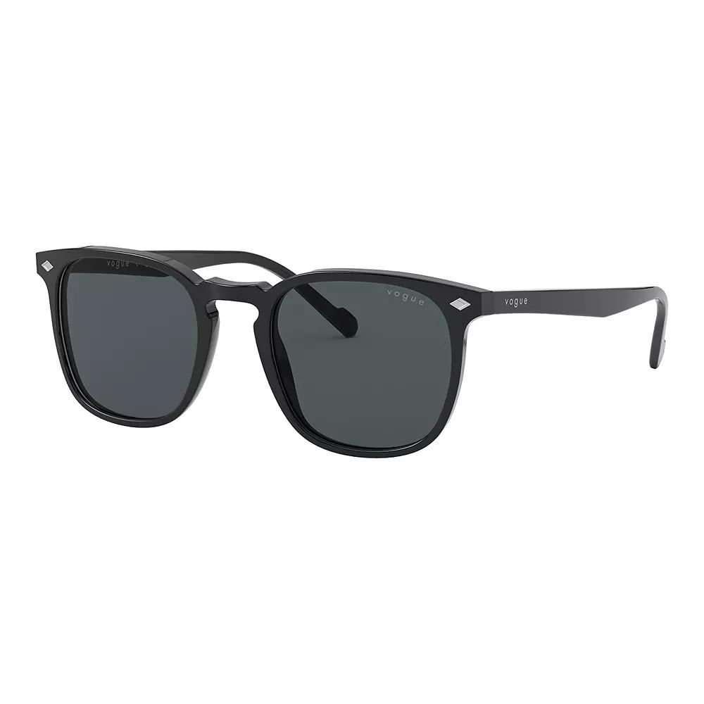 Mens Bold 3 Dots 54MM Rectangular Sunglasses Product Image