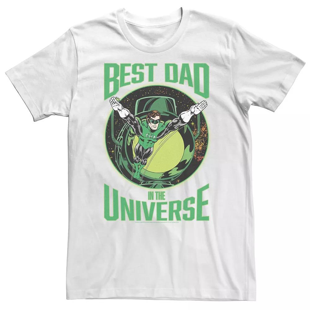 Big & Tall DC Comics Green Lantern Best Dad In The Universe Tee, Men's, Size: 3XL, Black Product Image