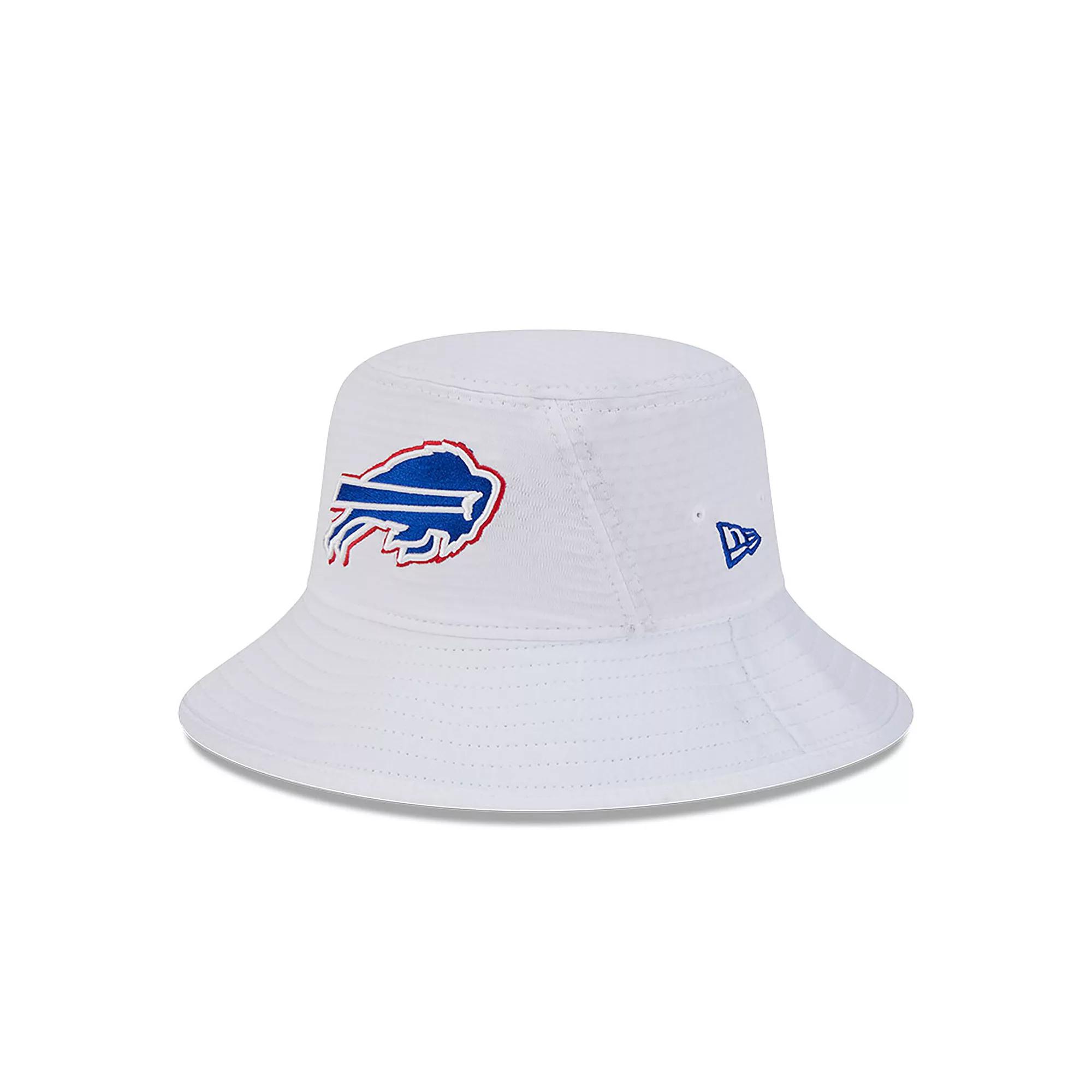 Men's New Era White Buffalo Bills 2024 NFL Training Camp Stretch Bucket Hat Product Image