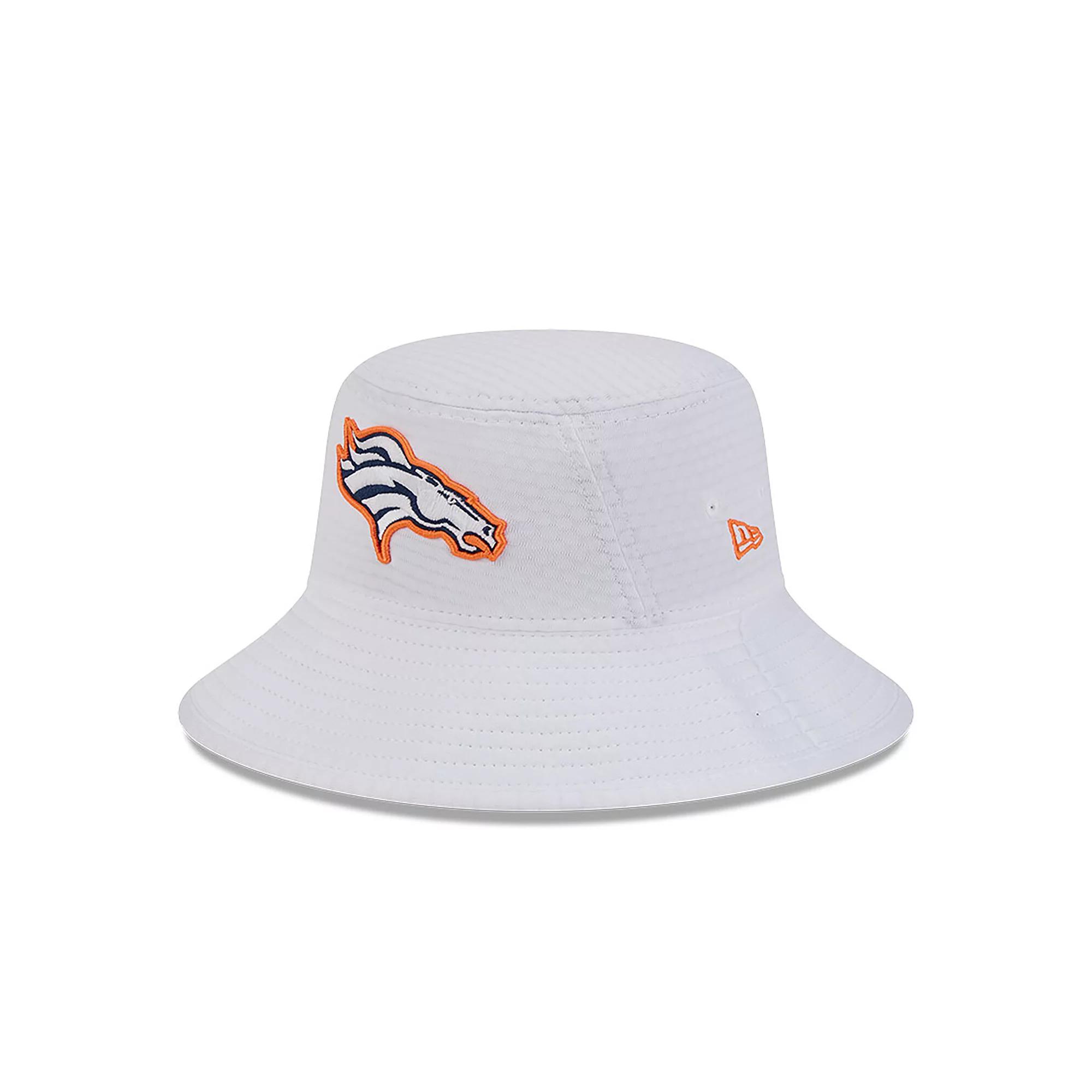 Men's New Era White Denver Broncos 2024 NFL Training Camp Stretch Bucket Hat Product Image