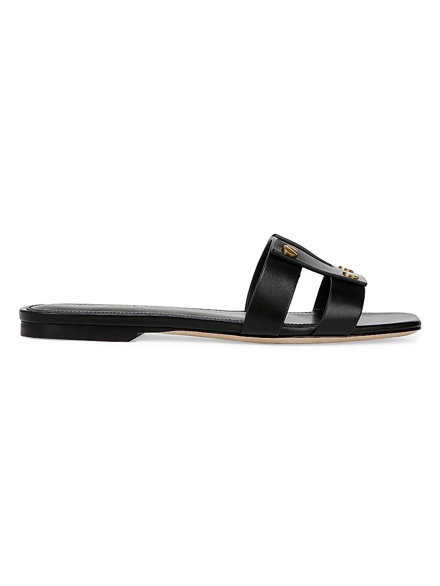 Womens Via Slide Leather Sandals Product Image