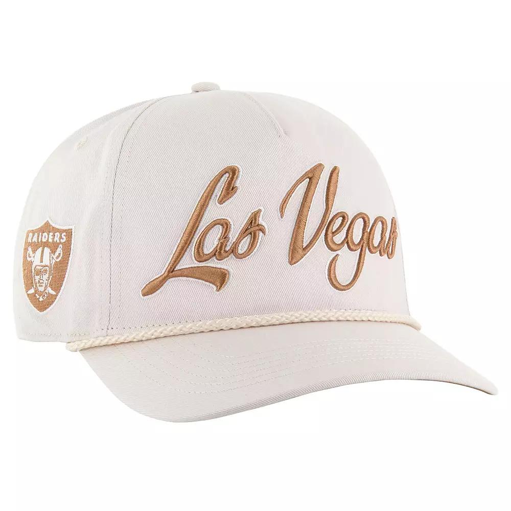 Men's '47 Cream Las Vegas Raiders Overhand Hitch Adjustable Hat, Lvr Beige Product Image