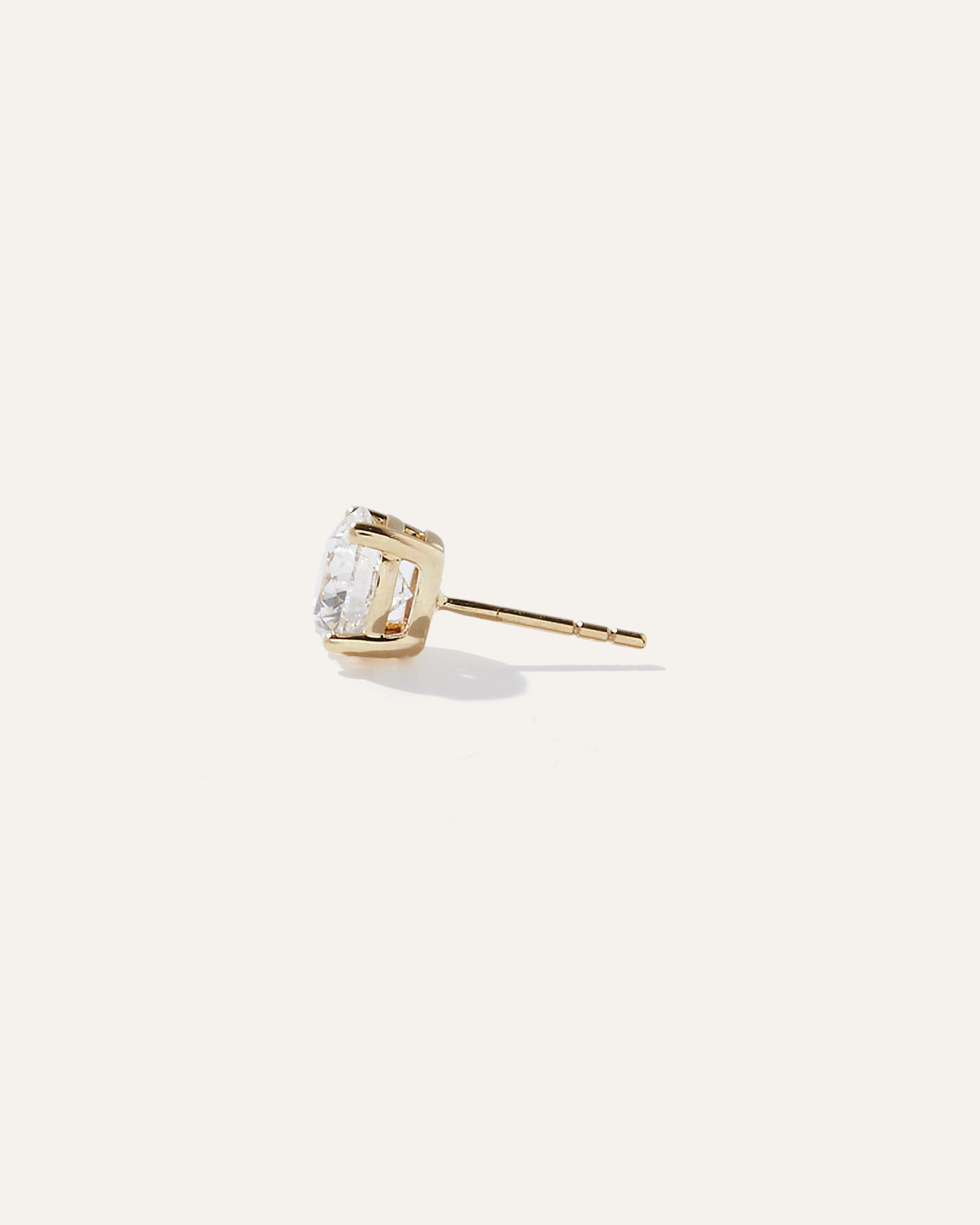 Quince | Women's 14K Gold Lab Grown Diamond Four-Prong Solitaire Studs Product Image