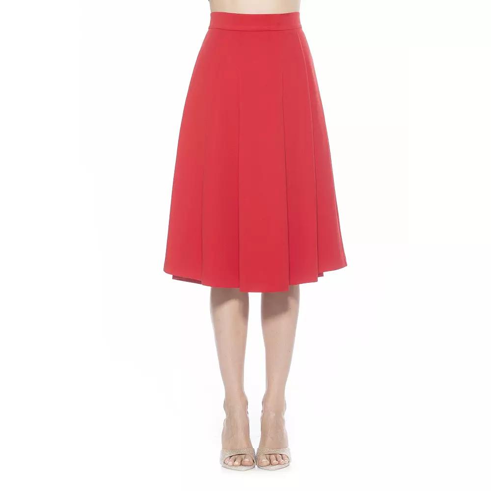 Women's ALEXIA ADMOR Theana Flared Pleated Skirt,  Product Image